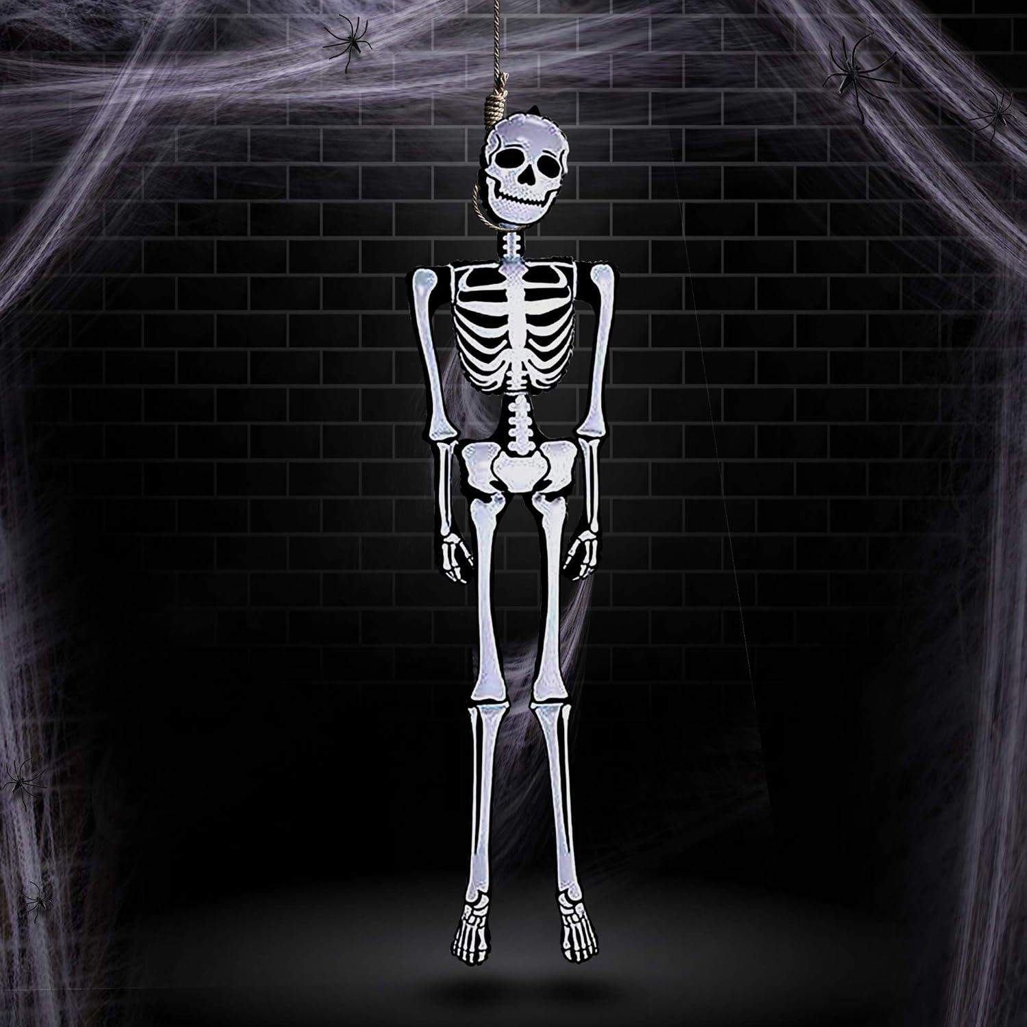 imageArtCreativity LifeSize Halloween Skeleton Inflate Decoration 6ft Tall Cute and Creepy Home Decor  for Indoor and Outdoor Use  Halloween Party Supplies Contest Prize for Kids