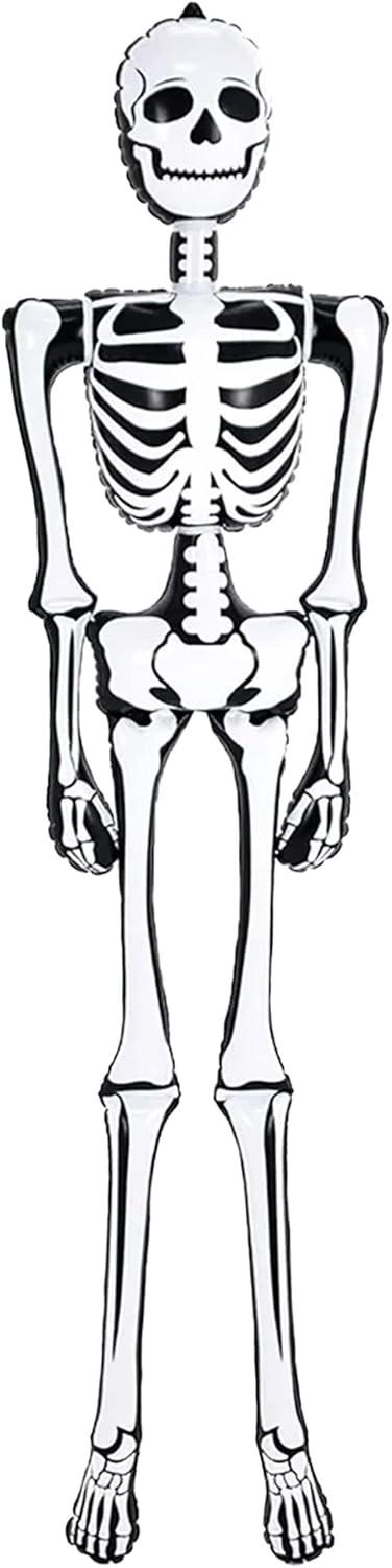 imageArtCreativity LifeSize Halloween Skeleton Inflate Decoration 6ft Tall Cute and Creepy Home Decor  for Indoor and Outdoor Use  Halloween Party Supplies Contest Prize for Kids