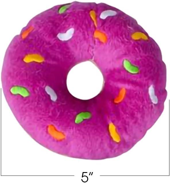 imageArtCreativity Plush Donuts for Kids Set of 12 Soft Stuffed Donut Toys in Assorted Colors Cute Party Supplies Easter Basket Fillers 5 Inch