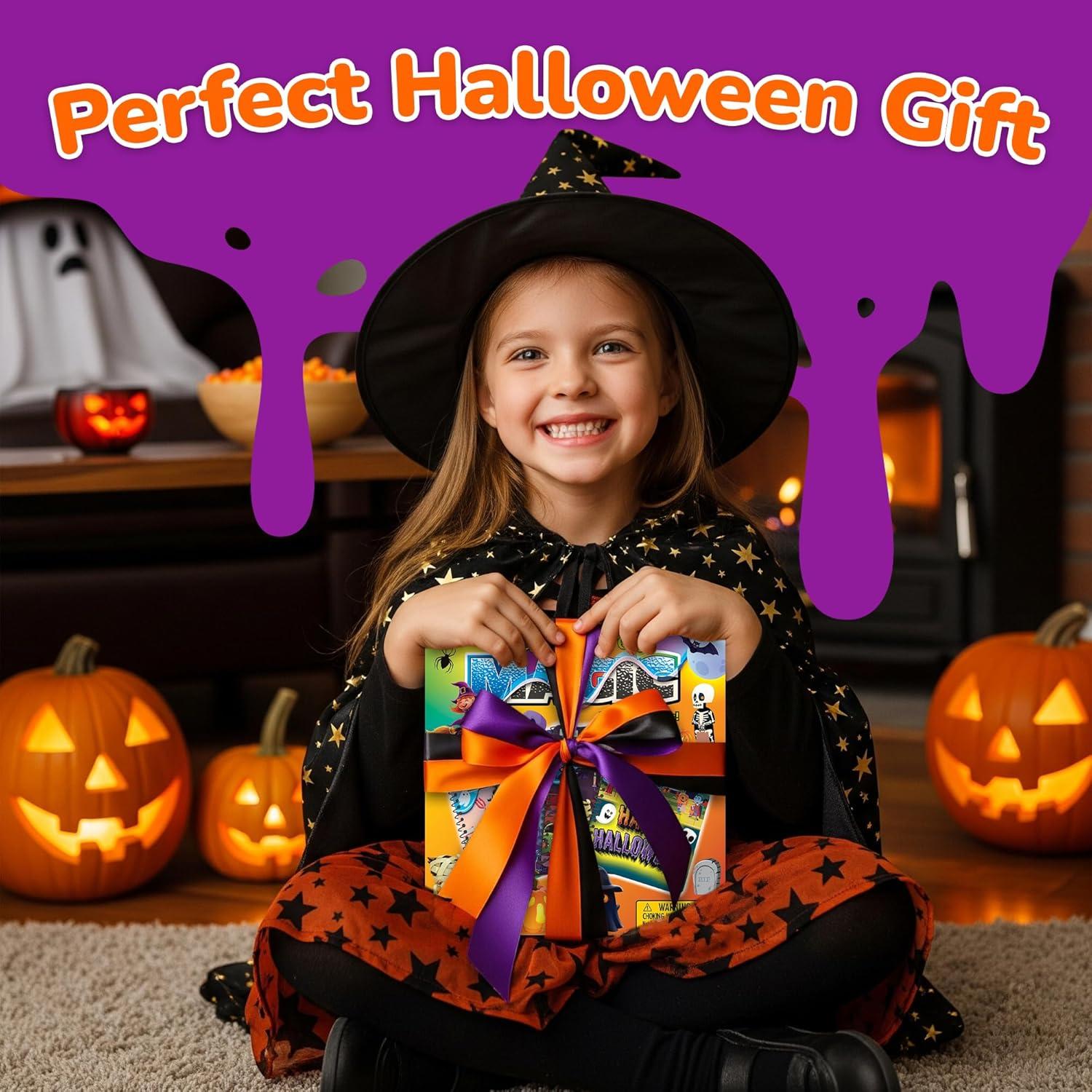 imageHalloween Party Favors for Toddlers 4 Pack Halloween Water Coloring Books for Kids Halloween Activities for Kids Boo Basket Stuffers Halloween Treats Halloween Toys Toddler Travel Essentials Gift for Toddlers