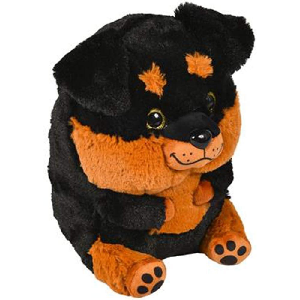 imageArtCreativity Belly Buddy Rottweiler 9 Inch Plush Stuffed Dog Super Soft and Cuddly Toy Cute Nursery Dcor Best Gift for Baby Shower Boys and Girls Ages 3