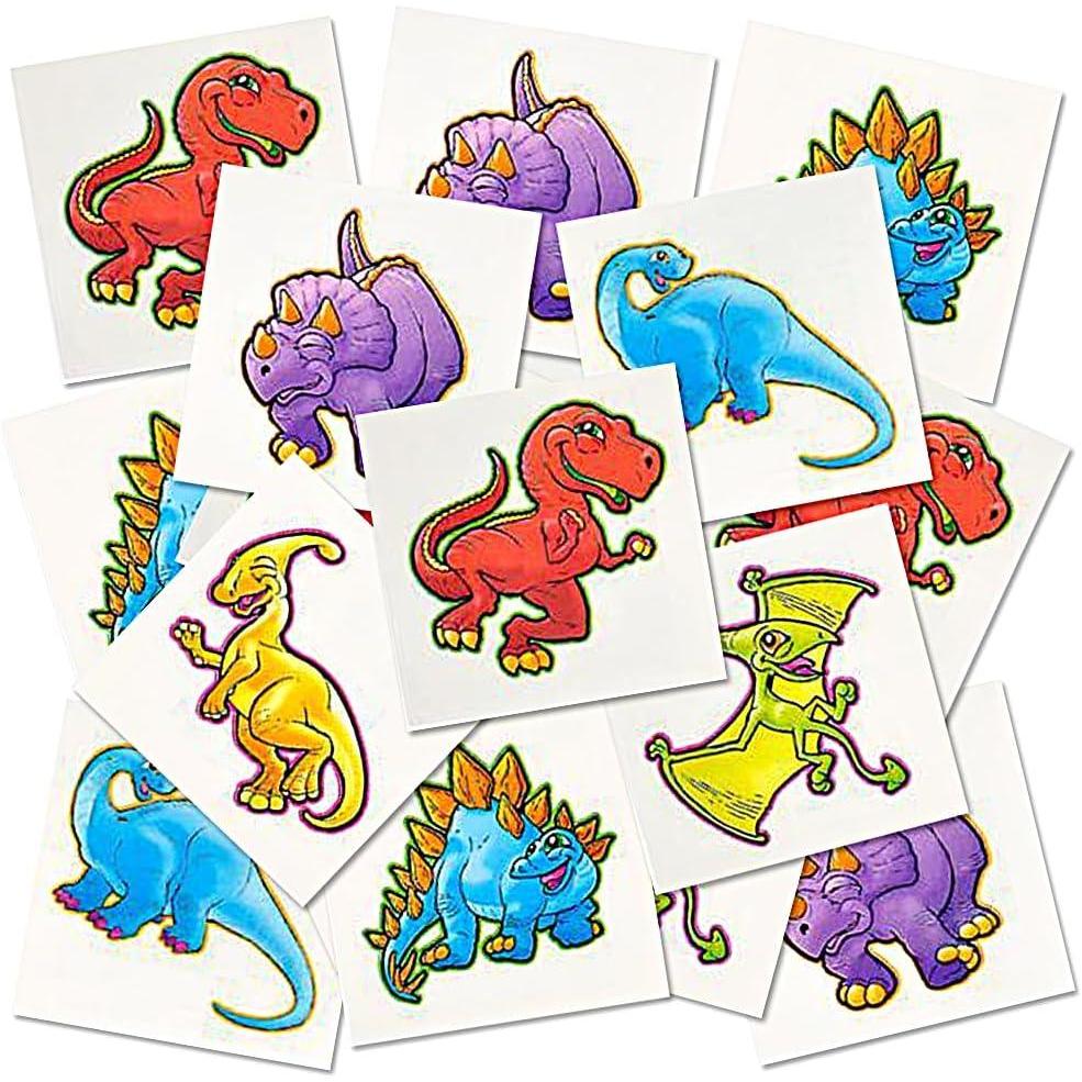 imageArtCreativity Dragon Individual Temporary Tattoos for Kids  Bulk Pack of 144 PreCut Dragons Tattoos in Assorted Designs NonToxic 2 Inch  Dragon Tattoo Birthday Party Favors Goodie Bag StuffersDinosaur
