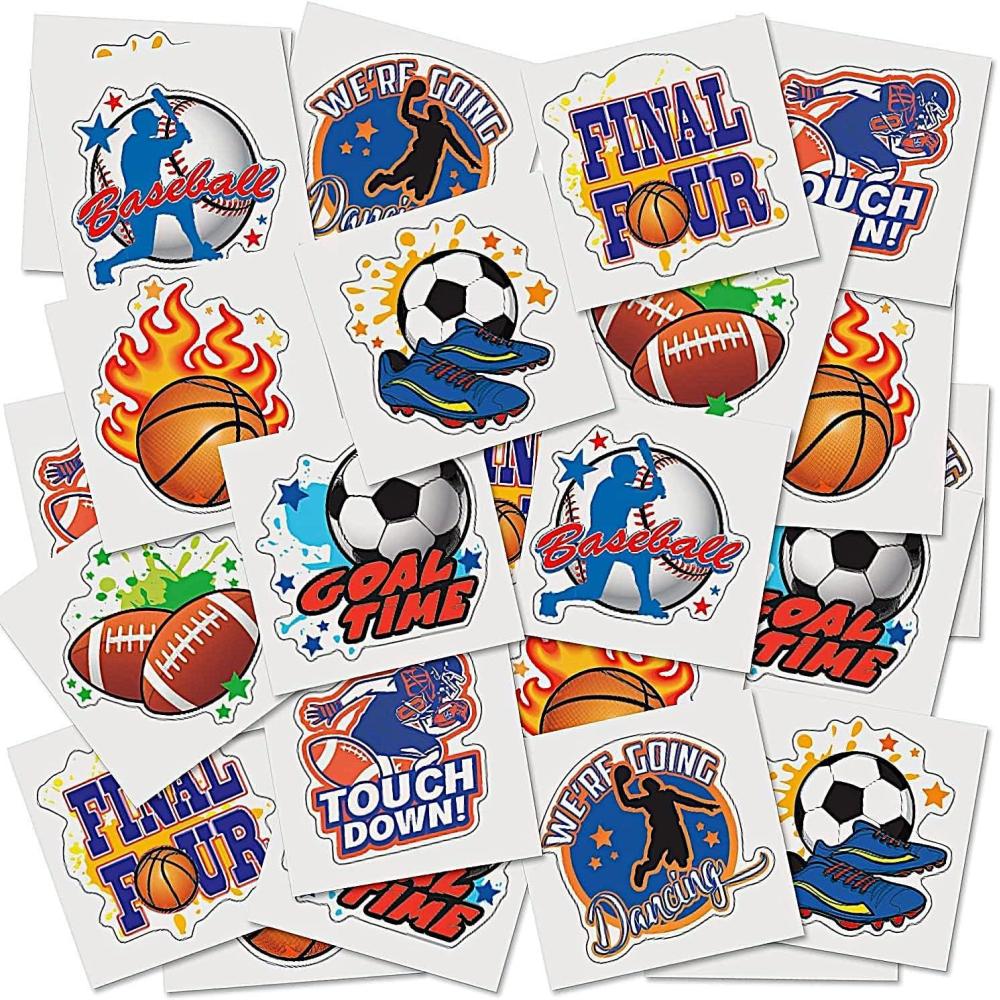 imageArtCreativity Dragon Individual Temporary Tattoos for Kids  Bulk Pack of 144 PreCut Dragons Tattoos in Assorted Designs NonToxic 2 Inch  Dragon Tattoo Birthday Party Favors Goodie Bag StuffersSports