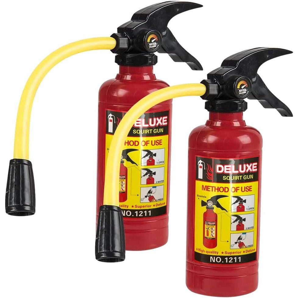 imageArtCreativity Fire Extinguisher Squirter Toy  Pack of 29 Inch Water Extinguisher with Realistic Design Fun Outdoor Summer Toy  Great Firefighter Accessories for Kids  Novelty Gag Gift7 Inch