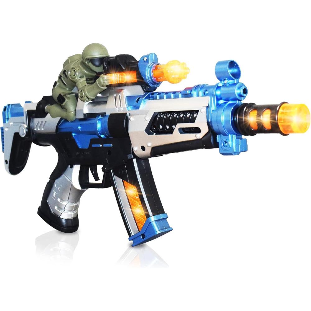imageArtCreativity FuryX Light Up Toy Gun for Kids with Vibrating Man  16 Inch Blaster Gun with LED Lights Sound Effects and Vibration Feedback  Cool Toy Guns in Colorful Box Toy Guns for Boys 46
