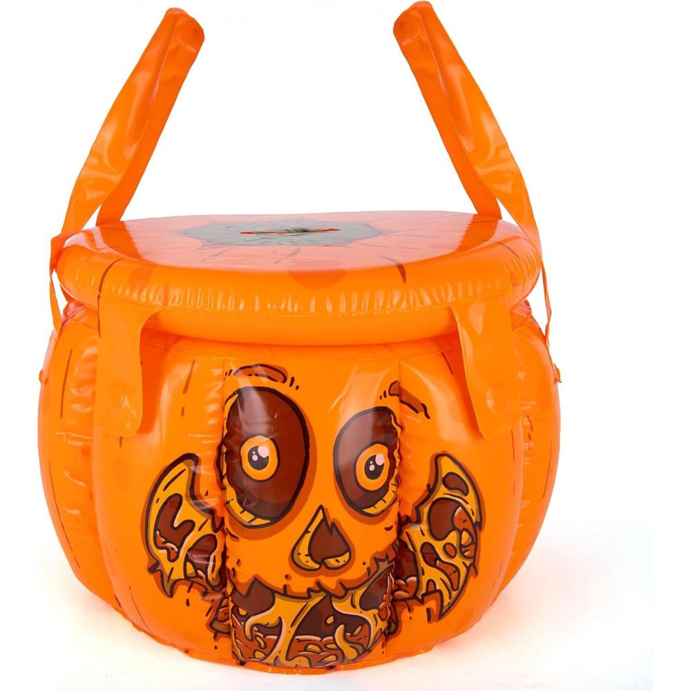 imageArtCreativity Inflatable Halloween Trick or Treat Bag  Kids Blow Up Halloween Candy Bag with Lid ampamp Carry Straps  Doubles as Inflatable Halloween Candy Holder  Trick or Treat Bag for Boys ampamp Girls