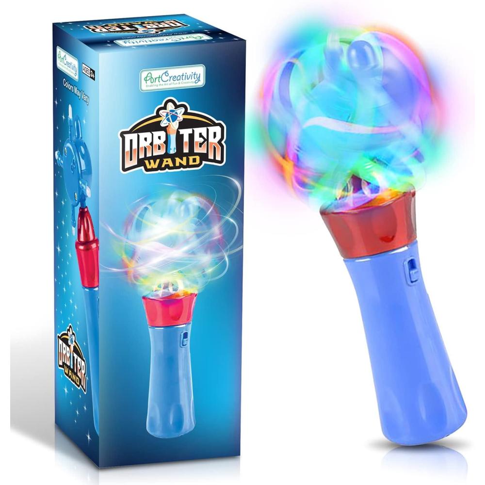 imageArtCreativity Light Up Spinning Wand for Kids  LED Spinning Light Up Toy with Flashing Lights  Fun Light Spinner Toy for Parties Birthdays Classroom Prizes and Gifts  Batteries Included1 Pack