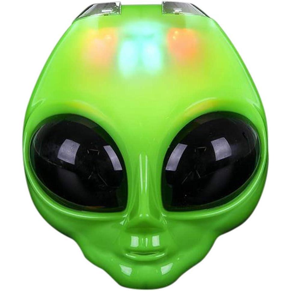 imageArtCreativity LightUp Flip Alien Mask Halloween Martian Face Mask with Multiple Flashing Modes and Adjustable Strap LED Scary Mask for Kids Fun Halloween Costume Accessories Great Gift Idea