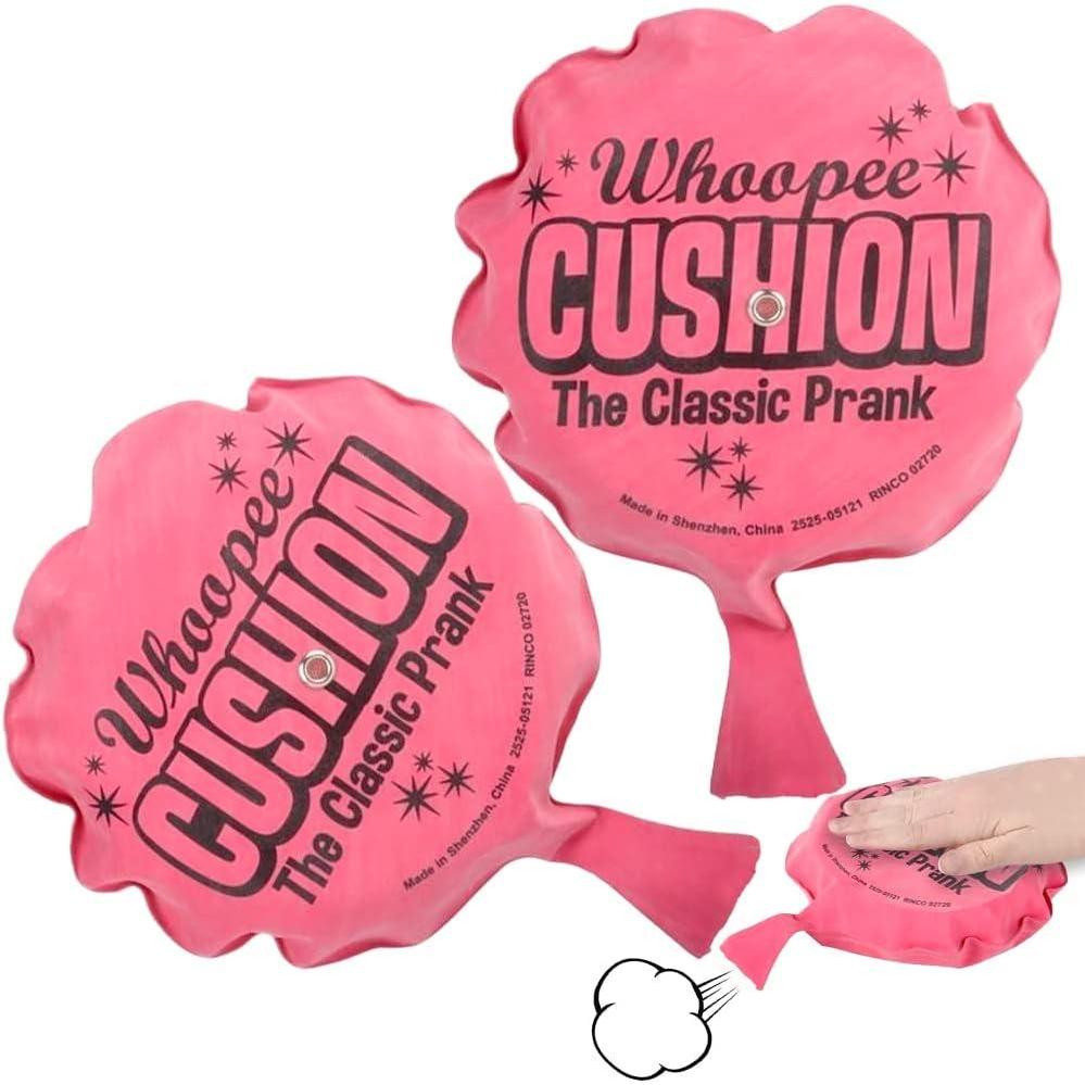 imageArtCreativity Self Inflating Whoopie Cushion 2 Pack 6 Inch Whoopee Cushions Goodie Bag Stuffers Classic Prank Toys for Boys and Girls Party Favors and Gag Gifts for Kids Whoopie Makes Gas Sounds