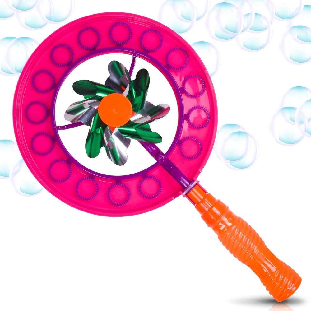 imageArtCreativity Windmill Bubble Wand 155 Inch Bubble Blower and Pinwheel Spinner for Kids with Solution in Handle Outdoor Activity for Summer and Backyard Fun Best Gift for Boys and Girls