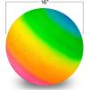 ArtCreativity 16 Inch Rainbow Playground Ball for Kids, Durable Rubber, Includes Hand Pump, Bouncy Outdoor Toy for Backyard, Park, Beach, Boys and Girls Ages 3+