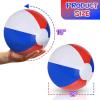 ArtCreativity 16″ Patriotic Beach Balls for Kids (Pack of 12) Inflatable Summer Toys for Boys and Girls, Decorations for Hawaiian, July 4th Pool Party Favors