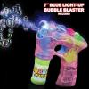 ArtCreativity 3 LED Light Up Bubble Guns, with Sound, Includes 6 Bottles of Bubble Solution Refill, Bubble Blower for Bubble Blaster Party Favors, Summer Toy, Outdoors Activity, Birthday Gift