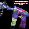 ArtCreativity 3 LED Light Up Bubble Guns, with Sound, Includes 6 Bottles of Bubble Solution Refill, Bubble Blower for Bubble Blaster Party Favors, Summer Toy, Outdoors Activity, Birthday Gift