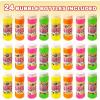 ArtCreativity 48 Pack Bubble Bottles with Wand – Bubbles for Kids Bulk Party Favors, Outdoor Summer Toys, Birthday Goodie Bag Fillers, Bulk Bubbles for Kids in Assorted Colors(24 Pack)