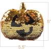 ArtCreativity 6 Pieces Flip Sequins Pumpkin Halloween Toys, Color-Changing Sequins, Soft Stuffed Toys, Fun Halloween Party Favors
