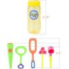 ArtCreativity 6-Piece Bubble Toys Set for Kids, Bubble Blowing Play Set with 5 Assorted Wands and Bubble Solution, Outdoor Toys for Boys, Girls, Summer, and Backyard Fun, Bubble Toy Gifts for Children