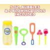 ArtCreativity 6-Piece Bubble Toys Set for Kids, Bubble Blowing Play Set with 5 Assorted Wands and Bubble Solution, Outdoor Toys for Boys, Girls, Summer, and Backyard Fun, Bubble Toy Gifts for Children