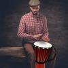 ArtCreativity 8 Inch Mini Wooden Toy Drum for Kids – Rustic Brown Wood Djembe – Fun Musical Instrument Baby Drum Toy – Gift Idea, Birthday Party Favor for Boys, Girls, Toddler and Baby(16″ Inch)