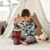 ArtCreativity 8 Inch Mini Wooden Toy Drum for Kids – Rustic Brown Wood Djembe – Fun Musical Instrument Baby Drum Toy – Gift Idea, Birthday Party Favor for Boys, Girls, Toddler and Baby(8″ Inch)