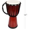ArtCreativity 8 Inch Mini Wooden Toy Drum for Kids – Rustic Brown Wood Djembe – Fun Musical Instrument Baby Drum Toy – Gift Idea, Birthday Party Favor for Boys, Girls, Toddler and Baby(16″ Inch)