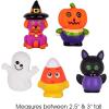ArtCreativity Assorted Halloween Rubber Characters for Kids, Pack of 10, Trick or Treat Supplies, Goodie Bag Fillers, Party Favors, Halloween Themed Bathtub Toys