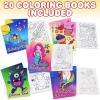 ArtCreativity Assorted Mini Coloring Books Bulk -Pack of 20 Small Color Booklets in 5 Designs – Perfect Kids Party Favors – Educational Art Gifts for Toddlers, Boys and Girls Ages 3-5, 6-8