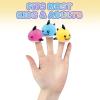 ArtCreativity Baby Shark Finger Puppets, Set of 12, Finger Puppets for Kids in Assorted Colors, Fun Birthday Party Favors, Goodie Bag Fillers for Boys and Girls