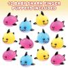 ArtCreativity Baby Shark Finger Puppets, Set of 12, Finger Puppets for Kids in Assorted Colors, Fun Birthday Party Favors, Goodie Bag Fillers for Boys and Girls