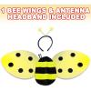 ArtCreativity Bee Costume for Kids, Honeybee Costume Set with 1 Pair of Wings and Antenna Headband, Cute Halloween Costume for Girls & Boys, Fun Pretend Play Accessories, Black & Yellow