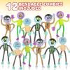 ArtCreativity Bendable Zombie Toys for Kids – Pack of 12, 3.75” Halloween Figurines with Bendable Arms & Legs – Party Favors, Trick-or-Treat Goodie Bag Fillers, Classroom Rewards & Spooky Décor