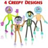 ArtCreativity Bendable Zombie Toys for Kids – Pack of 12, 3.75” Halloween Figurines with Bendable Arms & Legs – Party Favors, Trick-or-Treat Goodie Bag Fillers, Classroom Rewards & Spooky Décor