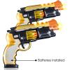 ArtCreativity Blade Runner Toy Pistol Set – 2 Light Up Toy Guns with LEDs and Sound Effects, Safe Pretend Play Pistols for Kids, Fun Toy Guns for Boys and Girls with Batteries Included