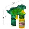 ArtCreativity Bubbland Dinosaur Friction Powered LED Bubble Blasters for Kids, 3 Light Up Bubble Guns and 6 Bottles of Bubble Fluid, Bubble Blowing Toys for Indoor & Outdoor Fun, No Batteries Needed