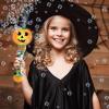 ArtCreativity Bubble Lawn Mower & Halloween Bubble Wand for Kids, Blower Machine & 14″ Light Up Pumpkin Wand for Toddlers With LED & Music, Halloween Boo Basket Stuffers