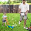 ArtCreativity Bubble Lawn Mower for Toddlers 1-3, Kids Bubble Machine for 1 Year Old Boy Gifts, Bubbles Blowing Push Toys for Kids, Summer Outdoor Gardening Toys for Birthday Gifts Boys & Girls(Blue)