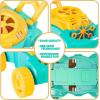 ArtCreativity Bubble Lawn Mower for Toddlers 1-3, Kids Bubble Machine for 1 Year Old Boy Gifts, Bubbles Blowing Push Toys for Kids, Summer Outdoor Gardening Toys for Birthday Gifts Boys & Girls(Yellow)
