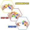 ArtCreativity Bubble Popper Blocks, Set of 2, Sensory Toys for Kids That You Can Pop, Build, and Spin, 7-Piece Pop It Fidget Toys for Kids, Great as Fidget Party Favors and Goodie Bag Fillers
