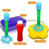 ArtCreativity Bubble Rocket Launcher Toy Set, Includes 2 Bubble Rockets, Bubble Solution, Pump, and Base, Flying Bubble Blaster Rockets for Hours of Outdoor Fun, Bubble Maker Gift for Kids