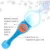 ArtCreativity Bubble Wand for Kids Toys, Light Up Automatic Bubble Blower Maker Wand with LED & Music, Toddler Bubble Toy, Fluid & Batteries Included, Great Gift Idea, Bubbles Party Favor – Blue(Blue)