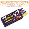 ArtCreativity Bulk 24 Pack Halloween Mini Coloring Book Kit, Each Set Includes 1 Small Coloring Booklet & 4 Crayons, Great for Party Favors, Gifts for Kids & Non-Candy Halloween Treats