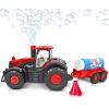 ArtCreativity Bump & Go Bubble Blowing Farm Tractor Toy Truck with Lights & Sounds, Toddler Outdoor Toys – Funnel & Bubble Solution Included – Farm Toy Tractor for Boys Girls Ages 1, 2, 3, 4, 5, +