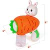 ArtCreativity Bunny Bubble Gun – Fun Carrot-Shaped Easter Bubbles Toy with 100ml Solution – Perfect Easter Stuffers for Kids, Toddler Boy Basket Stuffers, and Bubble Play for Boys & Girls