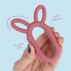 ArtCreativity Bunny Ears Teethers for Baby – Set of 2 Teething Rings – Silicone Baby Teething Toys – 0 6 12 Month Old Girl and Boy Teether Toys – Cute Bunny Gifts for Newborns