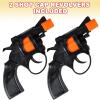ArtCreativity Cap Gun Revolver Toy for Kids – Set of 2 Toy Cap Guns with Safe Shooter Design, Classic Pistol Toys for Boys and Girls Ages 4+