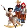 ArtCreativity Cowboy Gun Belt and Holster Set Includes 2 Toy Guns with Sound, Toy Gun Holster, Brown Western Belt, and 6 Fake Bullets – Cowboy Costume Accessories for Boys Halloween Costume