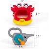 ArtCreativity Crab Bubble Machine Bath Toy – Bath Bubble Machine for Babies with 2 Attachments for Lots of Bubbles – Cute Bath Time Toys for Toddlers 1-3 – Bubble Maker Baby Bath Toy for 12-18 Months