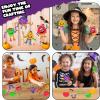 ArtCreativity DIY Halloween Monster Craft Kit – 12 Sets – Self-Adhesive Foam Crafts for Kids – No-Glue, Mess-Free Arts & Crafts – Fun Classroom Activity & Halloween Party Favor