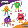 ArtCreativity DIY Halloween Monster Craft Kit – 12 Sets – Self-Adhesive Foam Crafts for Kids – No-Glue, Mess-Free Arts & Crafts – Fun Classroom Activity & Halloween Party Favor