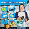 ArtCreativity Dart Gun Super Powerful Electronic Gatling Toy Gun for Kids, Mini Gun Rapid Toy Machine Gun with Foam Dart Blaster, Kids Revolving Toy Minigun with Automatic and Manual Mode(Gatling Gun)